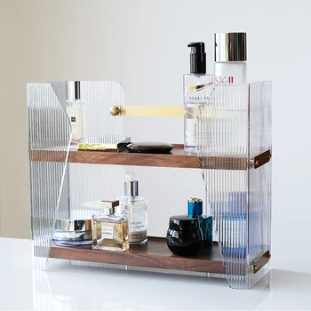 Priestor Make-Up Boxs Luxusné Viacvrstvové Sklo Domov Parfum Márnosť Boxy Rúž Cosmeticos Izba Scatola Domácnosti Nástroje