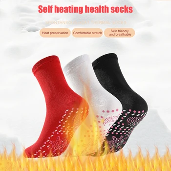 Samovoľne sa zahrievajúce Ponožky Muži Ženy Nohy, Masáž, magnetoterapia Zdravotné Ponožky Non-slip Bodky Zmierniť Unavený Zimná Horúčka Teplé Ponožky