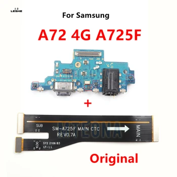 Pôvodný Pre Samsung Galaxy A72 A725 A725F USB Micro Nabíjačka Nabíjací Port Konektor Doku Doske základná Doska Flex Kábel
