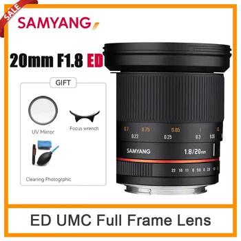 Samyang 20mm F1.8 AKO ED UMC širokouhlý Objektív Pre Full Frame Sony E/Canon Nikon AE M4/3 Pentax K Mount Kamery Ako A6300 A6500