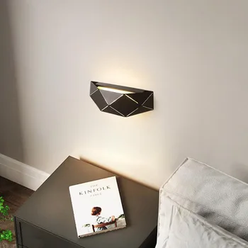Moderný Minimalistický Nástenné Lampy Domova Obývacia Izba, Spálňa, Nočné 6W AC96v-260V Led Sconce Čierna Biela Svetlo Uličkou Dekorácie