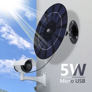 5V 20W Solárny Panel Solárny Doska Power Bank IP Bezpečnostné Kamery Nabíjačku 2 v 1 Nabíjanie Vodotesný pre Kempovanie Domov Svetlá