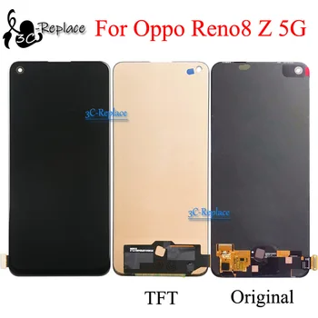 Pôvodné Amoled / TFT Black 6.43 Palca Na Oppo Reno8 Z 5G Reno 8Z LCD Displej Dotykový Displej Digitalizátorom. Panel Montáž Náhradné
