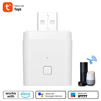 Tuya Micro SmartUSB Adaptéra Prepínač 5V, Wifi, USB Napájací Adaptér, Smart Home Prepínať cez Tuya APLIKÁCIE Hlasové Ovládanie Pre Alexa Domovská stránka Google