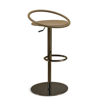 Autor tvorivé bar, sedačková lanovka, rotujúce bar stolička, operadlo stoličky Vysoké stolice z nehrdzavejúcej ocele bar kožené kreslo
