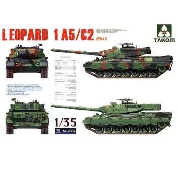 Takom svete, 2004 Mierke 1/35 Model Leopard 1A5/C2 2v1 Hlavný Bojový Tank Montáž Model Budovy Súpravy Pre Dospelých Hobby KUTILOV