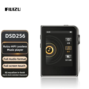 RUIZU A58 HiFi Hudba MP3 Prehrávač DSD256 Lossless Dekódovania MP3, Prenosné Kovové Walkman S PÁSMOVÝ Ekvalizér Ebook Budík Stopwatc