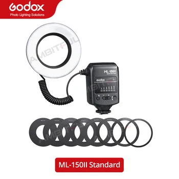 Godox ML150II ML-150II Makro Krúžok Speedlite zábleskové Svetlo Pre Canon Nikon Pentax Sony, Olympus DSLR Fotoaparát