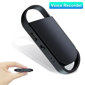 Mini Digital Audio diktafón s USB Hlasom Aktivovaný hlasový záznam Keychain Nahrávanie Zvuku pre Schôdze Business Triede
