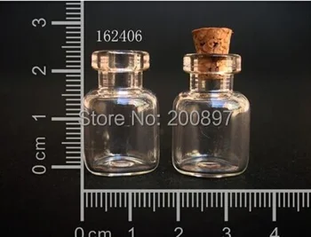 1,5 ml korkový sklenené ampulky 16x24mm dekorácie skla trubice fľaša 30pcs/veľa
