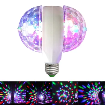 E27 Mini Rotujúce Magické Gule, Svetlo Party DJ, Disco Ball Svetlo RGB Projekčné Lampa Pre Domáce Stranu KTV Bar Stage Svadobné Osvetlenie