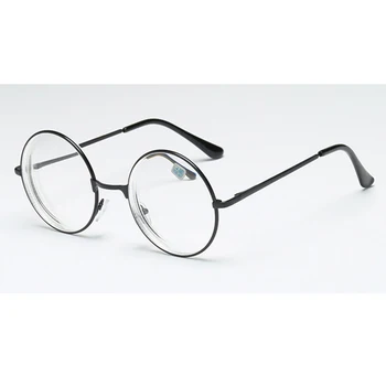-1.0 -1.5 -2.0 -2.5 -3.0 -3.5 -4.0 Unisex Krátkozrakosť Okuliare Pre Ženy, Mužov Nearsighted Krátke-pohľad Retro Kovové Okrúhle Okuliare L3