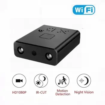 Wifi IP Kamera 1080P Bezdrôtový Nočné Videnie Audio, Detekcia Pohybu Baby Monitor Fotoaparát Podpora TF kariet XD Najmenších Mini DV