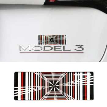 1 KS Auto KOBERČEKY Nálepky Diely Príslušenstvo Pre Tesla Model 3 Y X Príslušenstvo Auto Znak, Odznak s Logom Obtlačky Interiérové Doplnky
