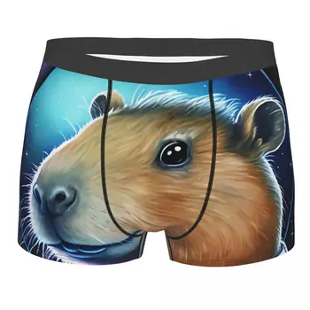 Astronaut Človeka Boxer Nohavičky Capybara Priedušná Zábavné Bielizeň Najvyššej Kvality Tlače Šortky Darček