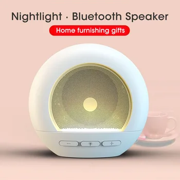 Nové Niye Mini Bluetooth Reproduktor Bezdrôtový Hudby Boombox Farebné LED Stereo Bass Music Reproduktor Domácej Ploche Malé Nočné Svetlo Karty