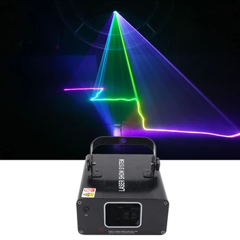 Profesionálne DJ Laserová Show, Plnej Farieb 96 RGB Vzory Projektor Fáze Vplyv Osvetlenia na Disco Xmas Party 1 Vedúci Lazer Zobraziť
