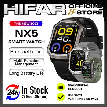 HIFAR 2023 NX5 Smart hodinky pre mužov 410mAh 2023 NOVÉ Bluetooth Hovor Športové hodinky vodotesné smartwatch pre Android iOS Digitálne