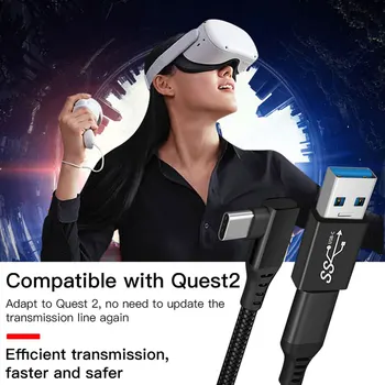 Pre Oculus Quest 2 3/5M Nabíjací Kábel Údaje Line Vysoká Rýchlosť Prenosu Dát Odkaz VR Headset USB3.1 Typ-C, USB Kábel VR Príslušenstvo