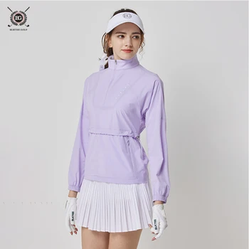 BG Golf dámske Ľadové Hodvábny Krém na opaľovanie Oblečenie Priedušná High-end UV Ochrany Športové Pohode Voľné Bunda Letná Tenká Golf Kabát