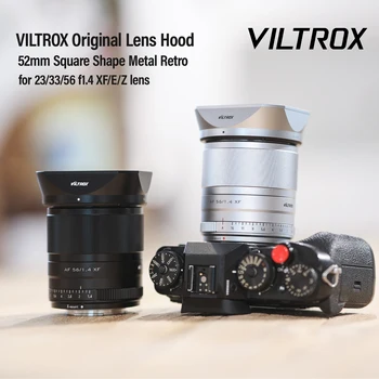 Viltrox 23 mm 33 mm 56mm F1.4 Štvorcového Tvaru clona Kovová Retro 52mm pre Viltrox Sony E Fuji X Nikon Z Mount Objektív