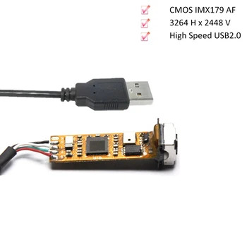 8MP HD Endoskopu USB Modul Kamery SONY IMX179 Snímača automatického zaostrovania s Digitálny Mikrofón pre Priemyselnú Kontrolu Zdravotníckych Pomôcok