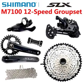 SHIMANO SLX M7100 Sada 1x12-Rýchlosť 10-51T 32T 34T 170 175 mm Kuky Horský Bicykel Sada M7100 Prehadzovačka