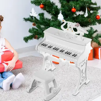 Multifunkčné Elektrické Hudobné Hračky Praktické s Mikrofónom klavíra pre Začiatočníkov Narodeniny Batoľa Chlapci Dievčatá