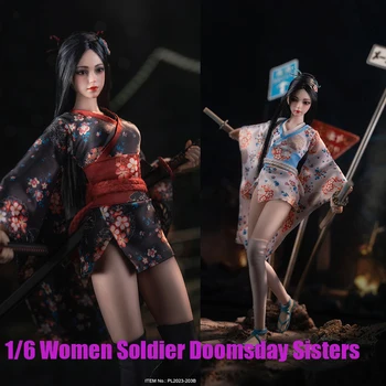 Na Sklade PL2023-203 1/6 Žena Vojaka Doomsday Sestry Chika Mio Sexy Kimono Šaty Boj Dievča Plné Nastaviť 12Inch Akcie Obrázok
