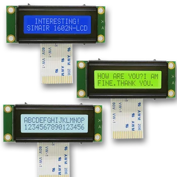 SMR1602N 5V Malej Veľkosti 1602 Dot Matrix Znakov LCD Displeja Modul 16x2 S LED Biele Podsvietenie