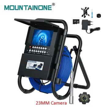 Rúra Inšpekcia Kamera s DVR 16 G Meter Počítadlo Klávesnice, Kanalizácie, Odvodnenie Priemyselný Endoskop IP68 50M 17 MM alebo 23 MM Fotoaparátu