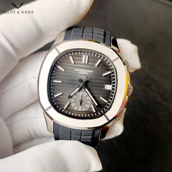 SPECHT&SOHNE Kvalitné Luxusné Športové Náramkové hodinky Pre Mužov Japan Quartz Hodinky Chronograf Gumy Popruh Relogio Masculino Hodinky