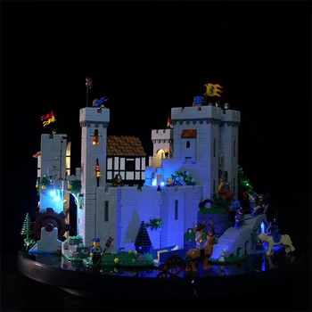 LED Svetla Kit Pre LEGO 10305 Lion King ' s Castle Stavebné kamene, Tehly Hračka（Iba LED Svetlo，Bez Bloky Model）