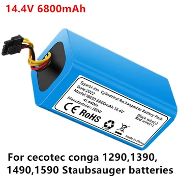 14,4 V 6800mAh Li-ion batéria, výmena kompatibilný s Conga 1290, Conga 1390 a Conga 1590