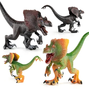 Dinosaurov Dilophosaurus Obrázok Modelu Cake Decoration Strany Jurský Dodávky Montessori Zvierat Hračky