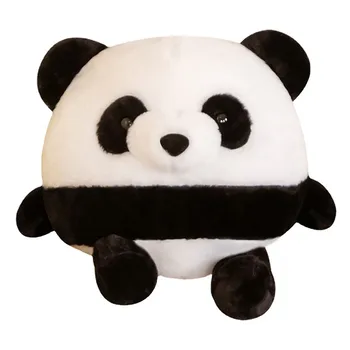20 cm Kawaii Plyšové Panda Hračky Krásne Vankúš Panda S Bambusové Listy Mäkké, Vypchaté Zviera Medveď Pekný Darček k Narodeninám Pre Deti