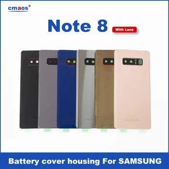 Nová Batéria Zadný Kryt Pre Samsung Galaxy Note 8 N950 SM-N950FD Batérie Zadný Kryt Skla, Zadné Dvere, S Kamerou