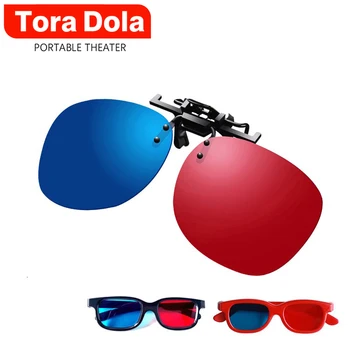 TORA DOLA Projektor Červená-Modrá 3D Okuliare pre LED Projektor Podpora 3D Projektor Beamer Príslušenstvo Darčeka pre domáce kino