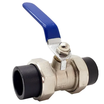 PE mosadz únie montáž guľového ventilu vodovodné potrubia voľné spoločné prepínač
