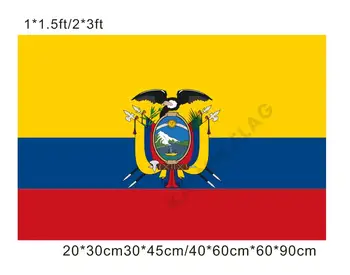 KAFNIK,doprava zdarma 20*30 cm/30*45 cm/40*60 cm/60*90 cm malé vlajky Ekvádor Príznak pre Krajinách Sveta Prípade Dekoratívne Vlajky