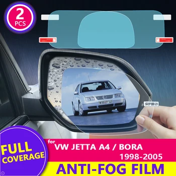 Úplné Pokrytie Anti Fog Rainproof Film pre Volkswagen VW Jetta A4 MK4 Bora 1J 1999~2006 TRearview Zrkadlo Ochranný Film 2000 2005