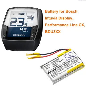 250mAh Displej Batéria AHB502030 pre Bosch Intuvia Displej, Výkon Linky CX, BDU3XX