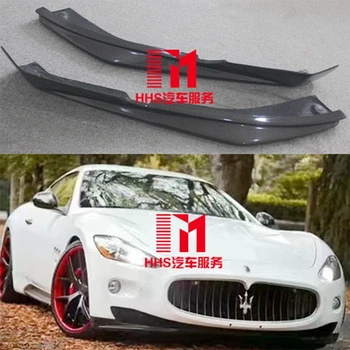 2ks/set Uhlíkových Vlákien Pre Auto Predný Nárazník Spojler Pery Spojler Strane Zástery Pre Maserati Gran Turismo GT GTS 2007-2014