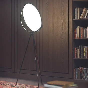 Nordic Jednoduché Black Hardware, Farba Akrylová Doska LED Stmievanie Obývacia Izba Podlaha Lampa Fotografie Spálne Dekorácie Teplé Zariadenie