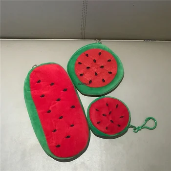 3sizes , 8 cm 10 cm a 20 cm melón ovocie plyšové kabelku , Zadajte Háčik Plyšové Mince Kabelku TAŠKA