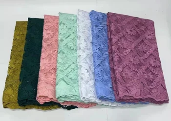 2022 Hot Postupnosť Čipky Textílie Afriky Nigérijský Čistý Čipky S Flitrami francúzsky Tylu Oka Čipky Pre Ženy Sequin Textílie, Čipky 5yards