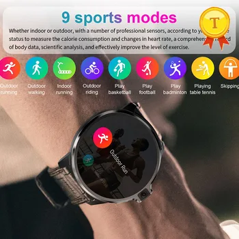 Nová aktualizácia Android 9.1 4G 1.6 Palcový 400*400 Displej telefónu hodinky Vodotesné Smart Hodinky preskočenie Športové GPS Hodinky Smartwatch mužov