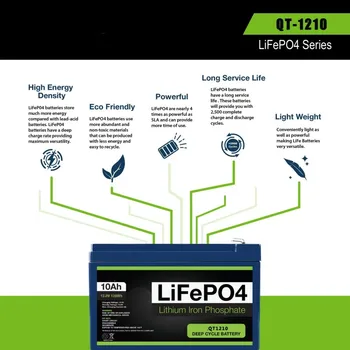 12V 10Ah lítium železa fosfát batérie high-end LiFePo4 batérie Pre elektrické vozidlá Pre elektrické vozidlá Elektrickej energie skladovanie