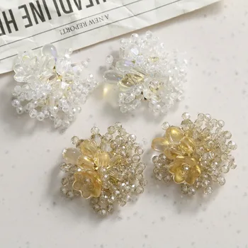 1pcs crystal tkané kvet diy sklenené korálky jemné Živicové Náušnice Materiál Pre KUTILOV, Šperky, Takže Príslušenstvo