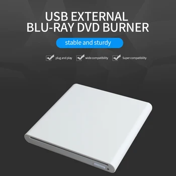 USB3.0 Sacie Blu-ray Disk, Externá Optická jednotka Prenosné DVD Ovládač pre Windows/IOS